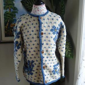 Ready To Ship/handmade Knitted Art Wool Coat With..